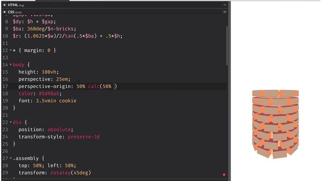 Build the factories... with Sass, CSS variables, calc(), and transforms смотреть онлайн