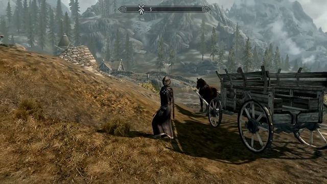 TES 5: Skyrim - Зацените великую силу Довакина!!! смотреть онлайн