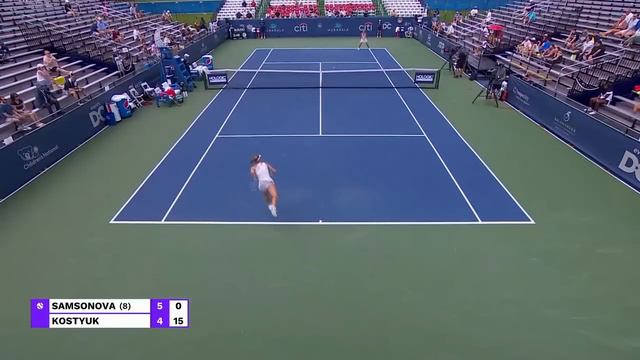 Marta Kostyuk Vs. Liudmila Samsonova | 2023 Washington, DC Quarterfinals | WTA Match Highlights