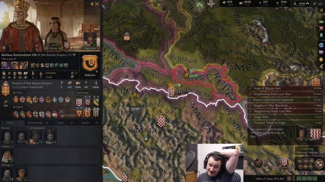 Crusader Kings 3 - Rome Restored - Byzantine Empire - Basileus Basileios - 867 - Stream 5 смотреть онлайн
