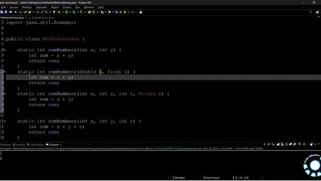 Method Overloading in java | Ch-1 P-12 | Complete Java Course in hindi смотреть онлайн