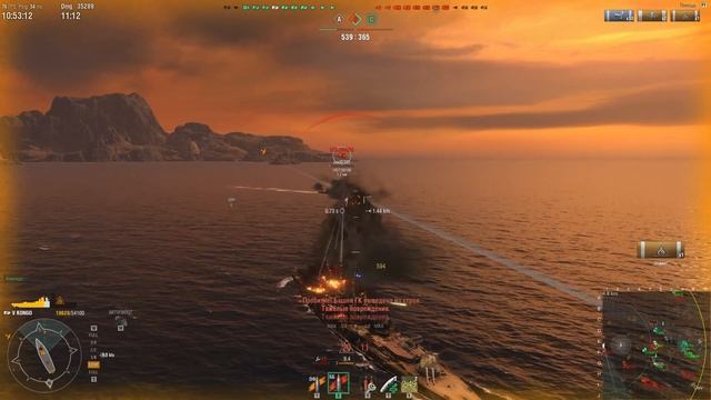 Kongo японский линкор V уровня - Обзор, Гайд. WoWs Конго смотреть онлайн