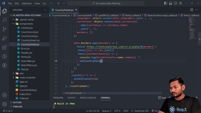 Handle Multiple Fetch Requests | Promise.all( ) in React | The Complete React Course | Ep.24 смотреть онлайн