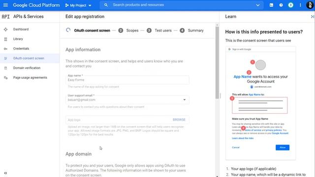Create Google Oauth2 Credentials - Google Sheets Add-On - Easy Forms смотреть онлайн