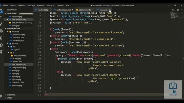 Blog إحترافي ب Php & Mysql part 21 смотреть онлайн