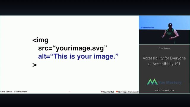 VUECONF US 2019 | Accessibility 101 with Chris DeMars смотреть онлайн