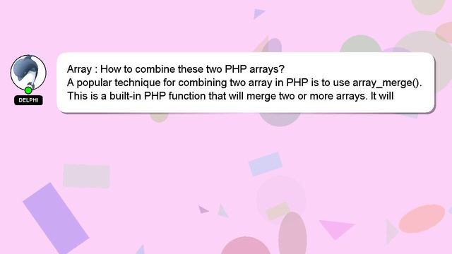 Array : How to combine these two PHP arrays? смотреть онлайн