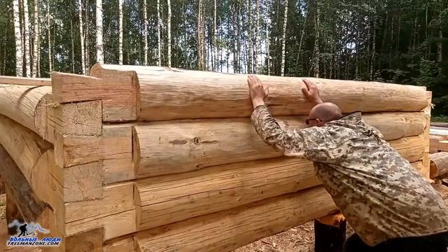 УТЕПЛЕНИЕ СРУБА. УТЕПЛЕНИЕ ДОМА СВОИМИ РУКАМИ. Как построить избу в одиночку. Бушкрафт. смотреть онлайн