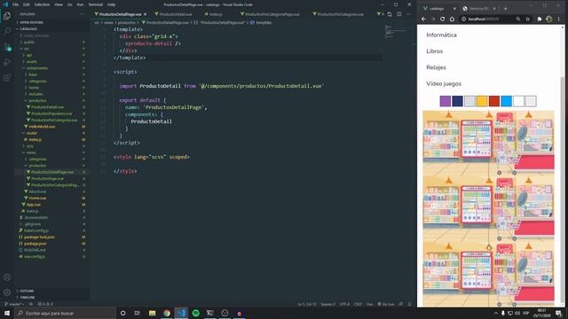 Clase 097 - Maqueta detalle producto diseño html - Curso vue desde cero смотреть онлайн