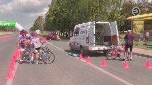Сегодня в Челнах стартовал Чемпионат и Первенство Татарстана по велоспорту на шоссе.