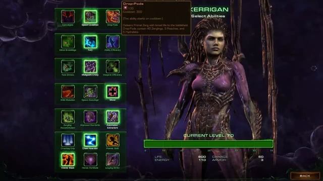 Starcraft 2 Kerrigan Ability List and Guide - Heart of the Swarm Campaign смотреть онлайн
