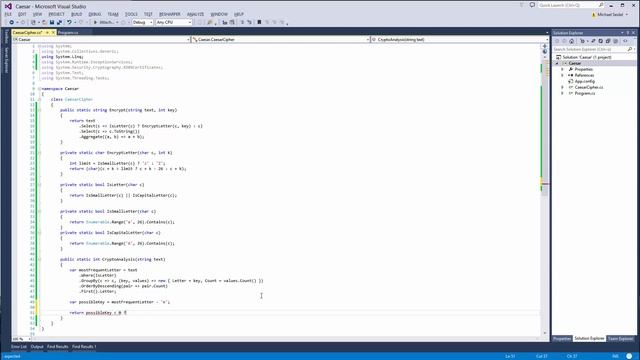 Caesar Chiffre in C# Teil 2/2 смотреть онлайн