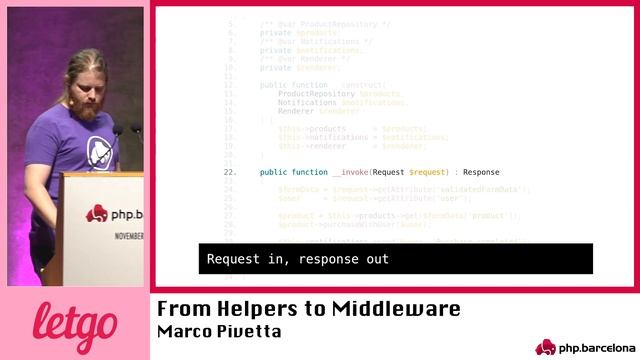Marco Pivetta – From helpers to middleware смотреть онлайн
