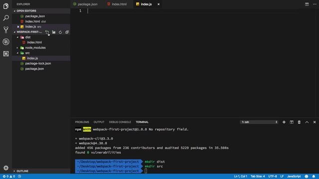 Webpack 4 Tutorial 4: zero configuration setup смотреть онлайн