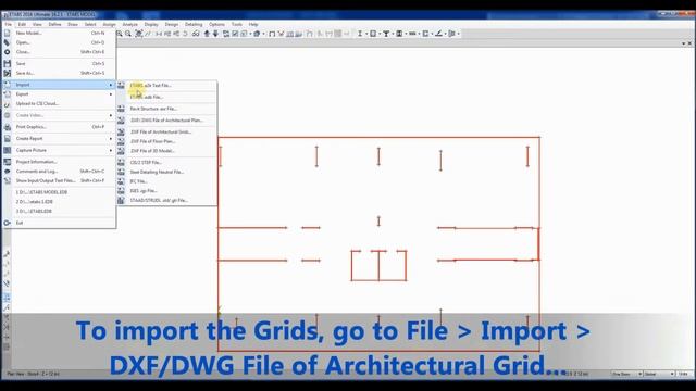 How to Import DXF File to ETABS смотреть онлайн