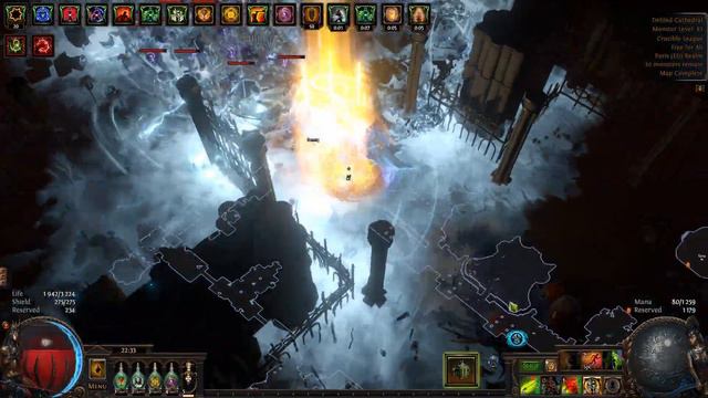 Path of Exile 3.21 MF Caustic Arrow First apothecary Drop and an 13 Div Jewel in the same map смотреть онлайн