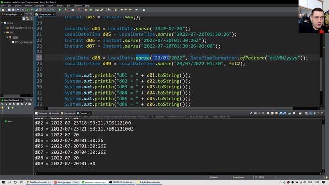 Data e hora em Java Aulão completo LocalDate Instant LocalDateTime смотреть онлайн