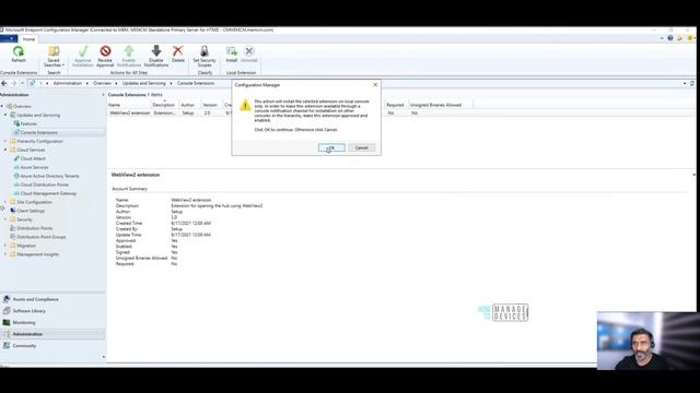 Install SCCM Console Extension From Console Extension Node