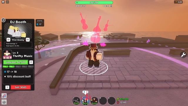 TDS DJ masquerade skin showcase all levels | Tower Defense Simulator смотреть онлайн