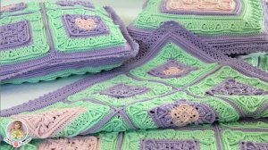 ПОКРЫВАЛО и НАВОЛОЧКИ крючком - ГОТОВАЯ РАБОТА