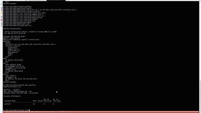 Connecting Mininet, Open vSwitch, and the HP 2920-24G PoE+ Switch to the HP SDN Controller смотреть онлайн