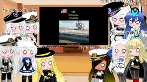 Azur Lane React To USS Enterprise CVN-65 (Gacha Club/Azur Lane)