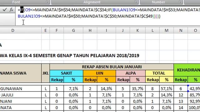 Membuat Rekap Absensi dengan Excel dengan grafik смотреть онлайн