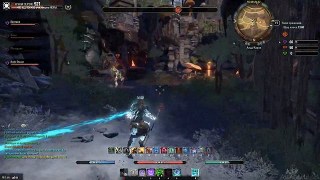 Elder Scrolls Online PvP build Мана Варден смотреть онлайн