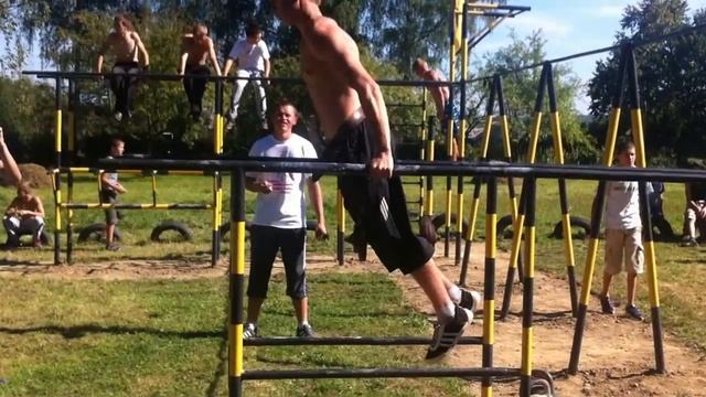 SW-RO Выступление Константина Бембы (брусья +16кг) 19.08.2012