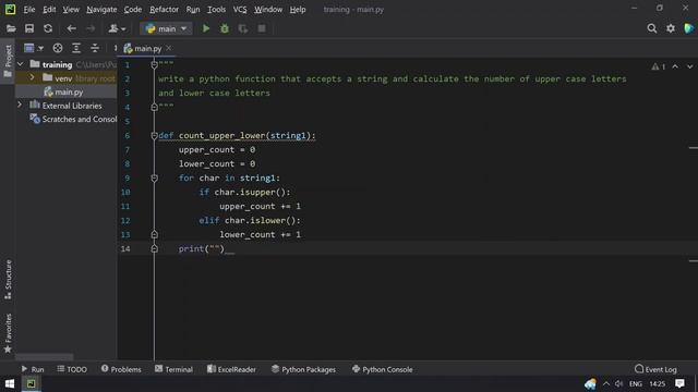Write Python Function Accepts String and Calculate Number Of Upper Case Letters, Lower Case Letters смотреть онлайн