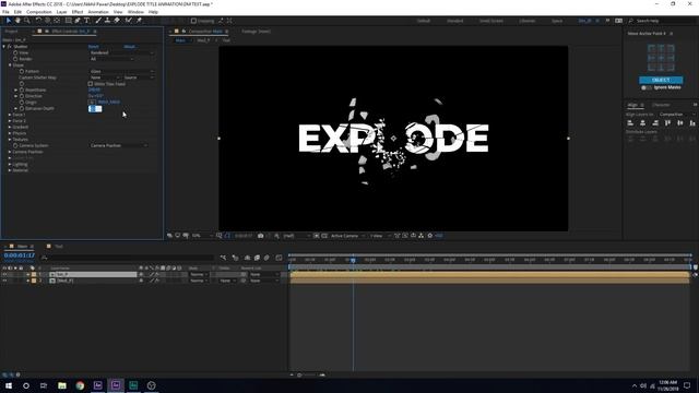 After Effects Tutorial - Text Explosion - No Plugins смотреть онлайн