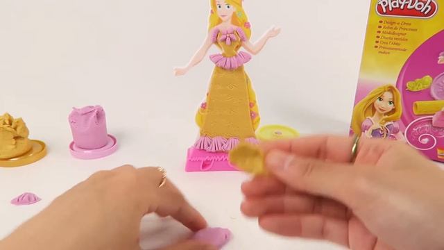 Play Doh Design A Dress with Disney Princess Tangled Rapunzel Fashion Kit Sparkle Glitter 乐佩公主 魔发奇缘 смотреть онлайн