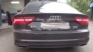 Прямоточный выхлоп на Audi A7
