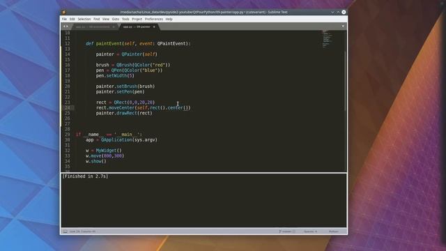 #9 Dessiner avec un QPainter | Qt pour Python смотреть онлайн