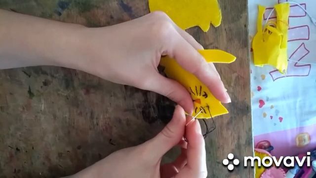 Шитьё для начинающих. Игрушка котик. Подойдёт как аксессуар на портфель и сумку. смотреть онлайн