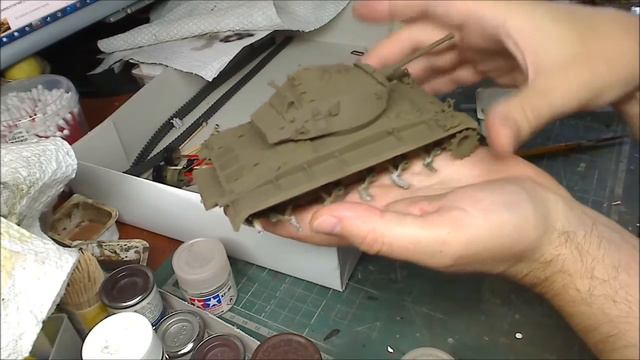 Сборка американского лёгкого танка M24 chaffee. Italeri м1:35 №6431 смотреть онлайн