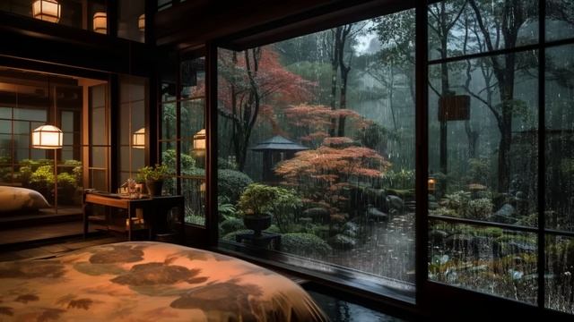 ☔️Open the window and Lie down in bed - Let the sound of rain wash away your stress смотреть онлайн