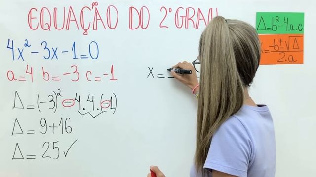 FÓRMULA DE BHÁSKARA | COMO FAZER EQUAÇÃO DO 2º GRAU | \Prof. Gis/ смотреть онлайн
