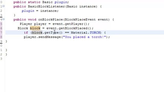 Simple Java Plugin Programming Tutorial - Episode 8 - BlockListener! смотреть онлайн