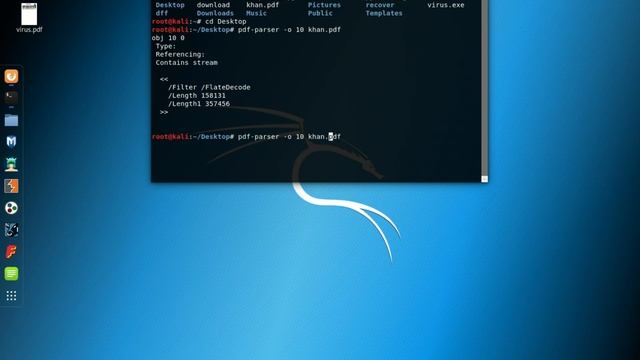 PDF-Parser Kali Linux смотреть онлайн