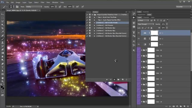 Magical Sparkles Photoshop Action - Video Tutorial | Mesothelioma Attorney Directory Of Photoshop смотреть онлайн