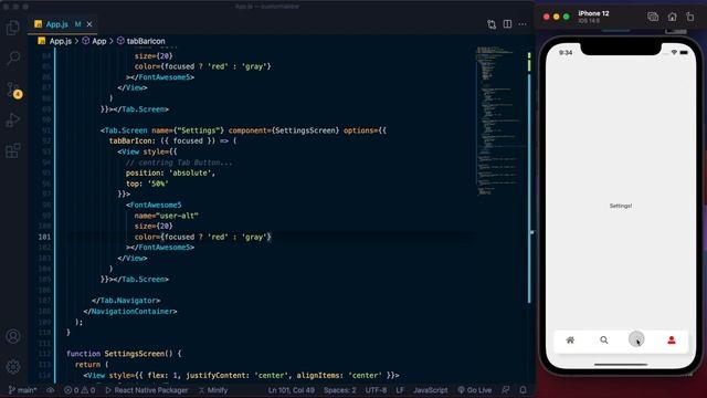 Custom Bottom Tab Navigator in React Native | React Navigation v5 | React Native Animated API смотреть онлайн