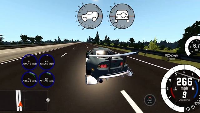 BeamNG Drive 1000 HP Mk4 Supra Wheelie & 270 mph Crash смотреть онлайн