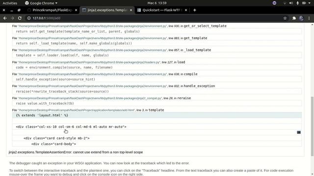 Python Flask Dashboard: User forms with flask-wtforms смотреть онлайн