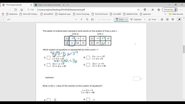 Substitution Method for Unit 6 Test смотреть онлайн