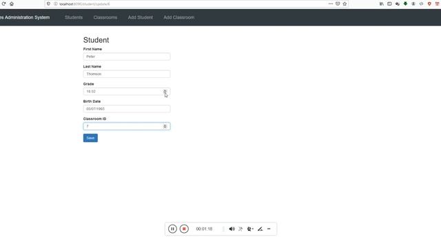 Grades administration system (Java web application) смотреть онлайн
