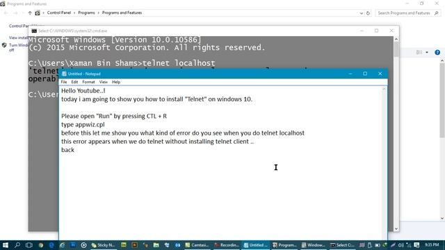 how to install Telnet Client on Windows 10. смотреть онлайн