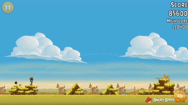Angry Birds Tutorial Level 0-11 Walkthrough 3 Star смотреть онлайн