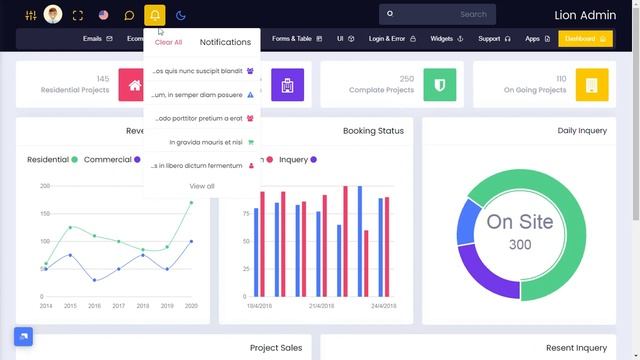 Bootstrap 5 Admin Dashboard with Horizontal RTL Light Theme смотреть онлайн