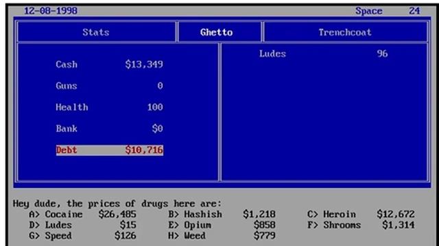 Classic DOS Dope Wars 2 смотреть онлайн